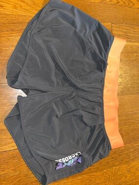 Nike Gray Shorts with Coral Elastic Waistband